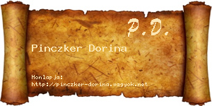 Pinczker Dorina névjegykártya