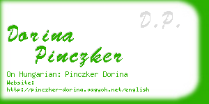 dorina pinczker business card